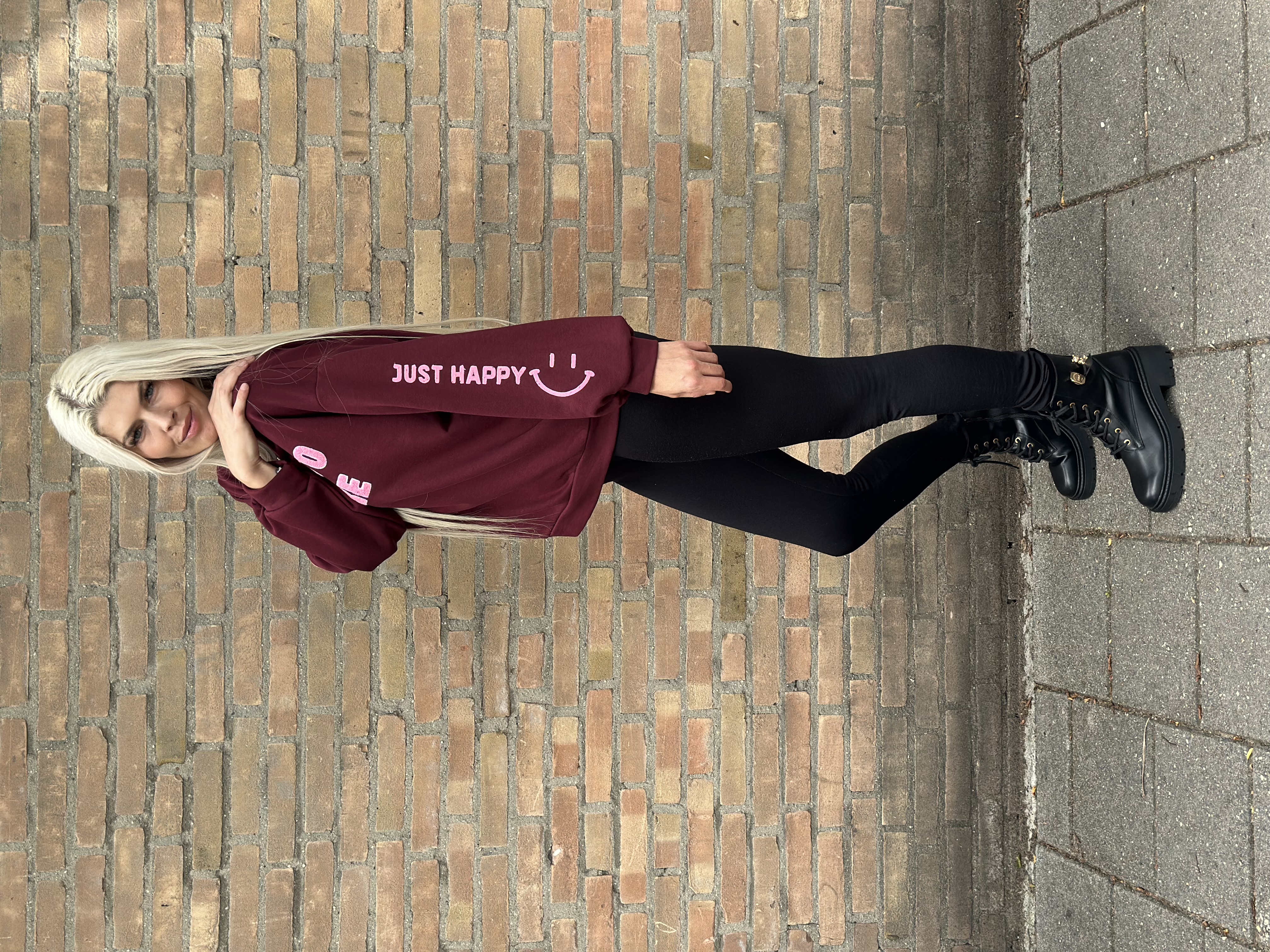 Sweater/ Trui Just Happy