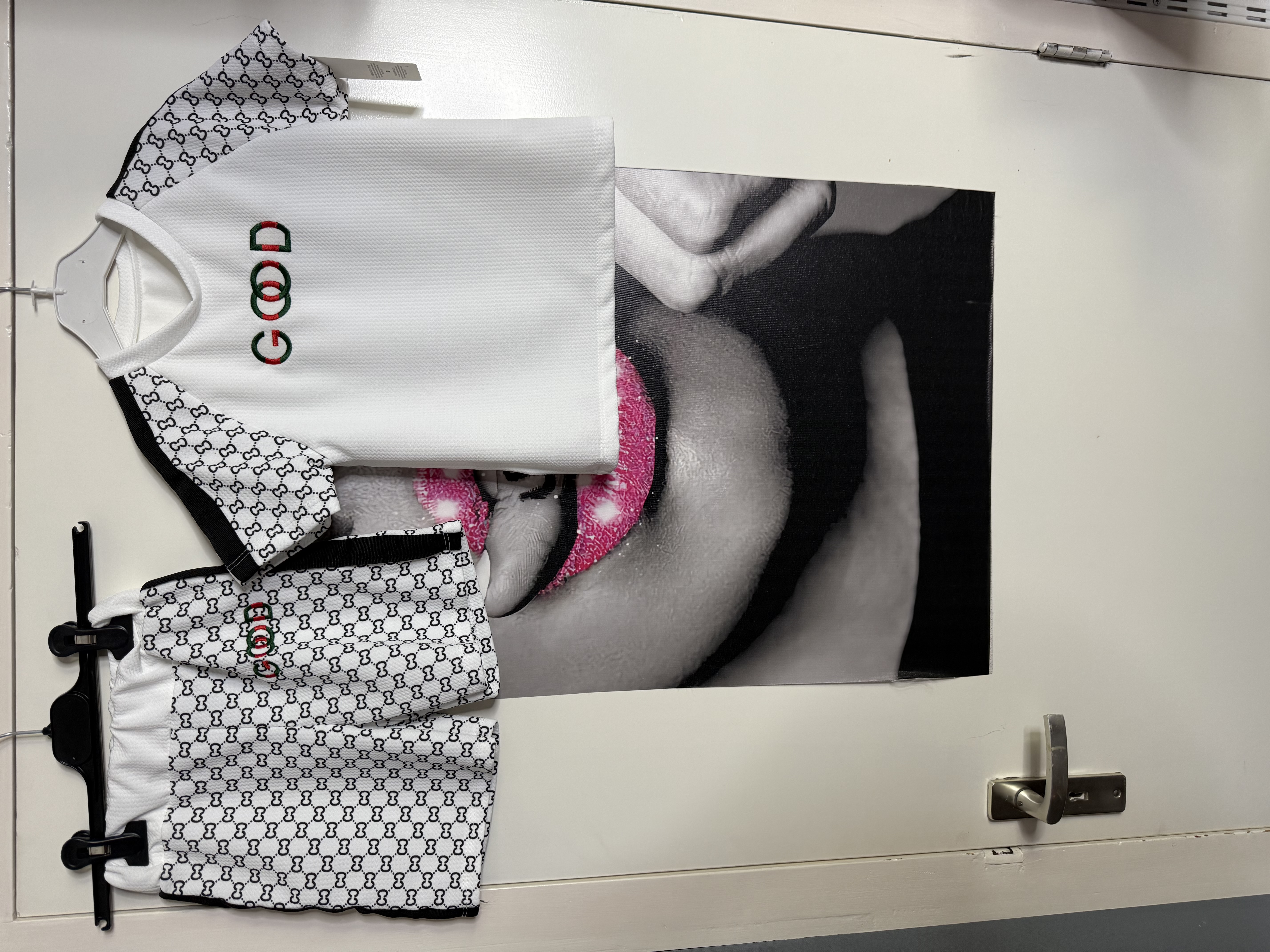 korte set kids wit SALE